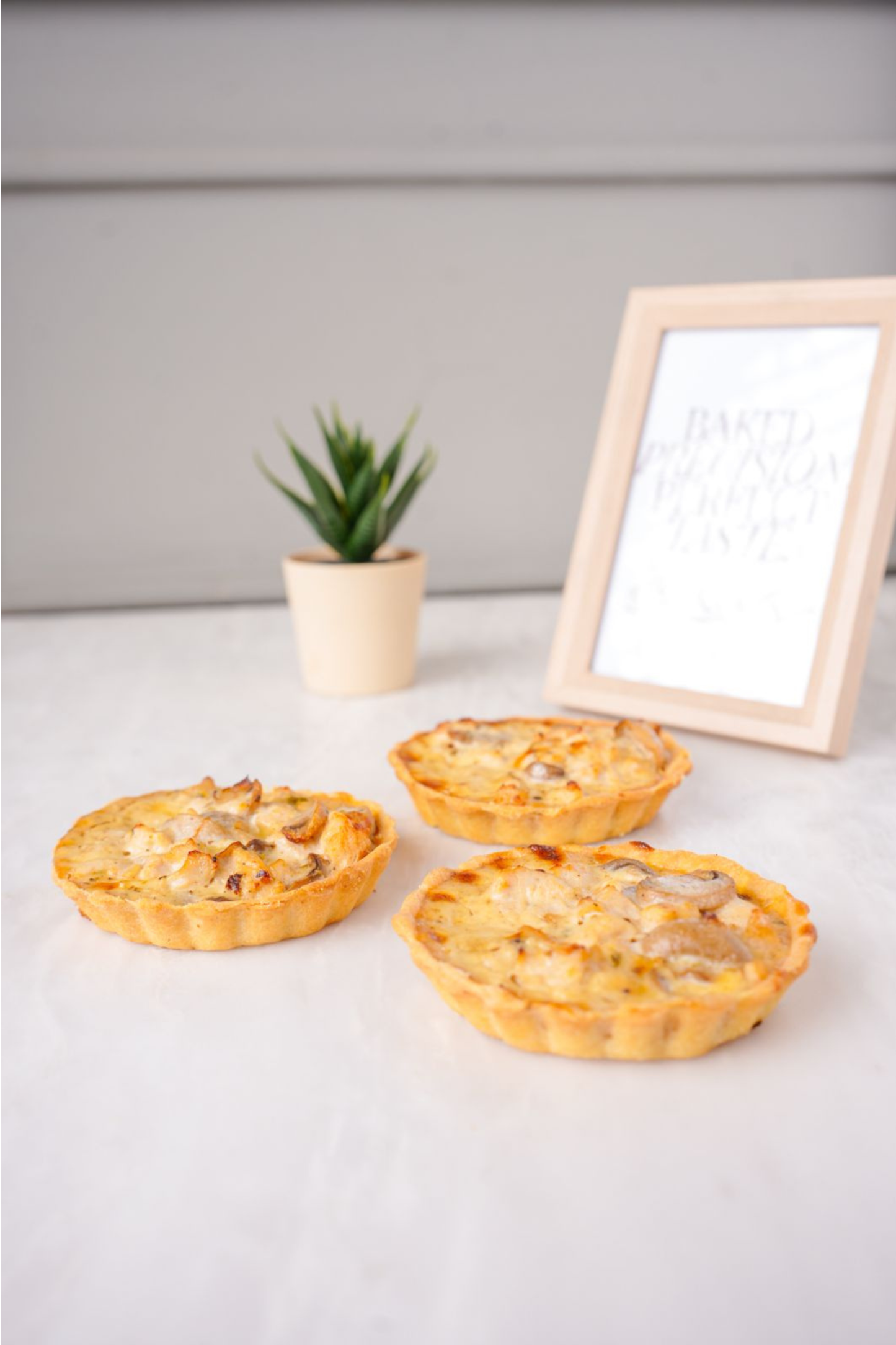 Cheese & Mushroom Quiche